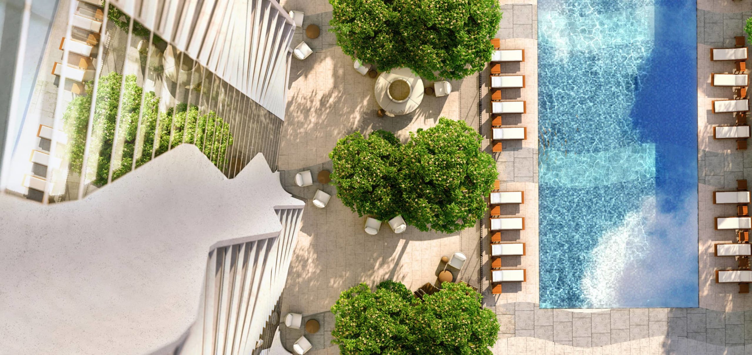 Amenity deck from above